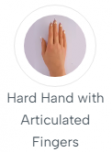 Hard Hand with Articulated Fingers