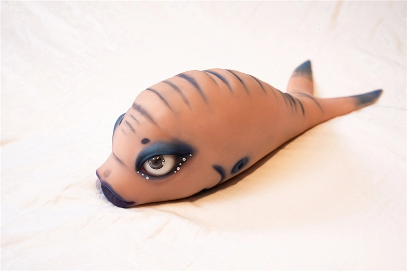 Dolls-castle silicone 38cm (15″) Fish Head Male Masturbator Pocket Pussy