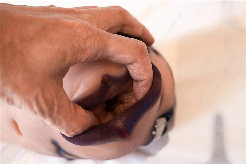 Dolls-castle silicone 38cm (15″) Fish Head Male Masturbator Pocket Pussy