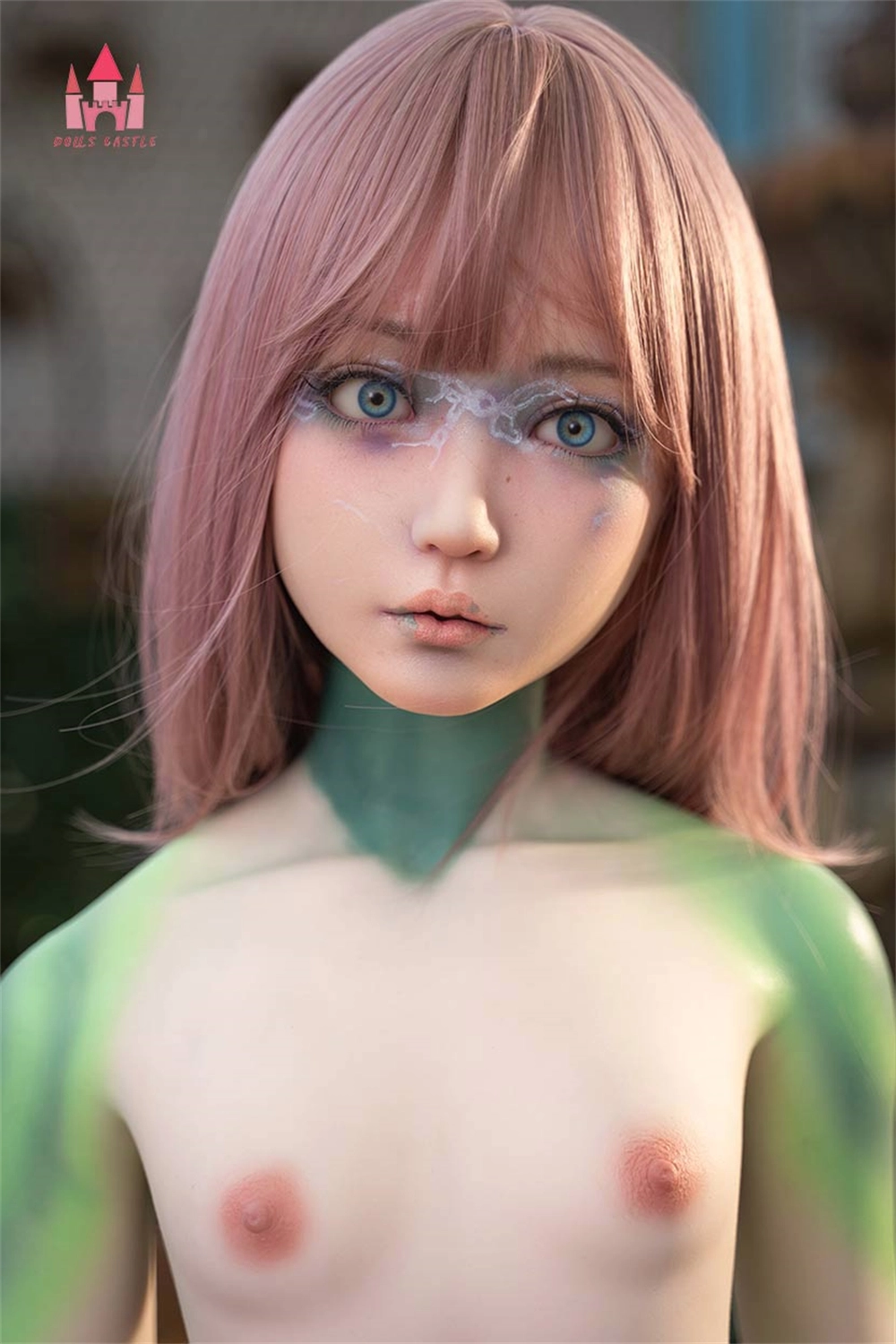 Dolls-castle A-cup Silicone sex doll 132cm with Head#S16