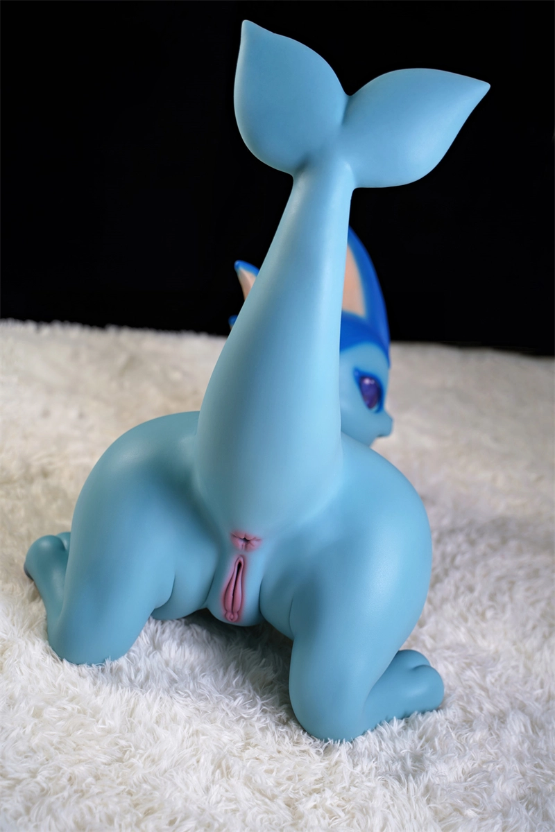 Dolls-castle 100cm (3ft3) All-In-One Seamless Neck Anime Silicone Sex Doll Blue