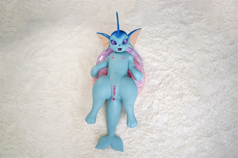 Dolls-castle 100cm (3ft3) All-In-One Seamless Neck Anime Silicone Sex Doll Blue