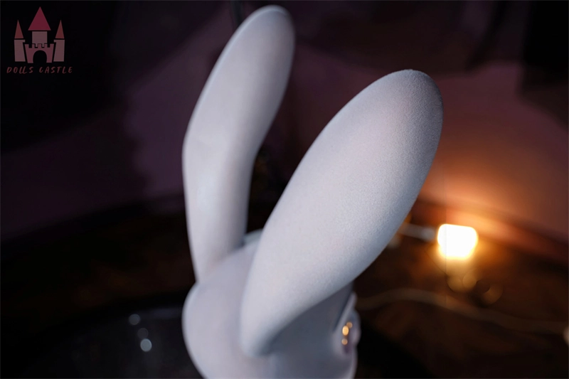 Dolls-castle 120cm (3ft11) All-In-One Seamless Neck Furry Silicone Sex Doll Rabittie with Fur ROS Head