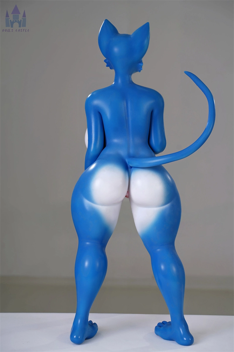 Dolls-castle 60cm (2ft) All-In-One Seamless Neck Furry Silicone Sex Doll Fox