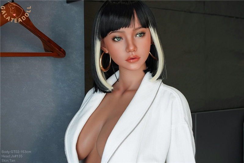 Galatea Doll 163cm (5ft4) GT02 Silicone Sex Doll, Head JS#135 ROS Available Tan Skin