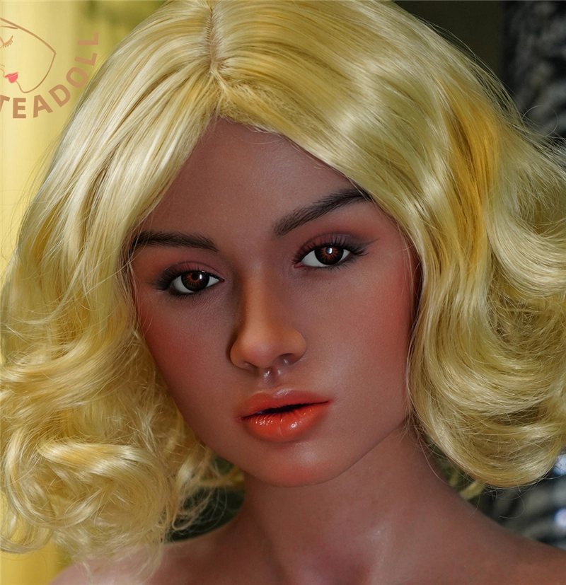 Galatea Doll ROS Silicone Sex Doll Head JS#062 ROS Mouth Free Tan Skin