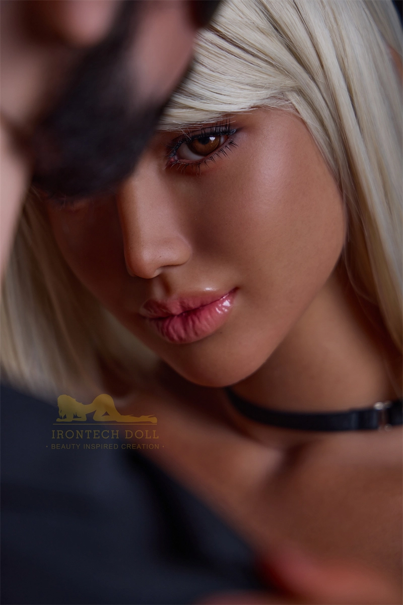 Irontech 164cm (5ft4) All-In-One Seamless Neck Silicone Sex Doll Celine, Head S13, Dark Tanned Skin