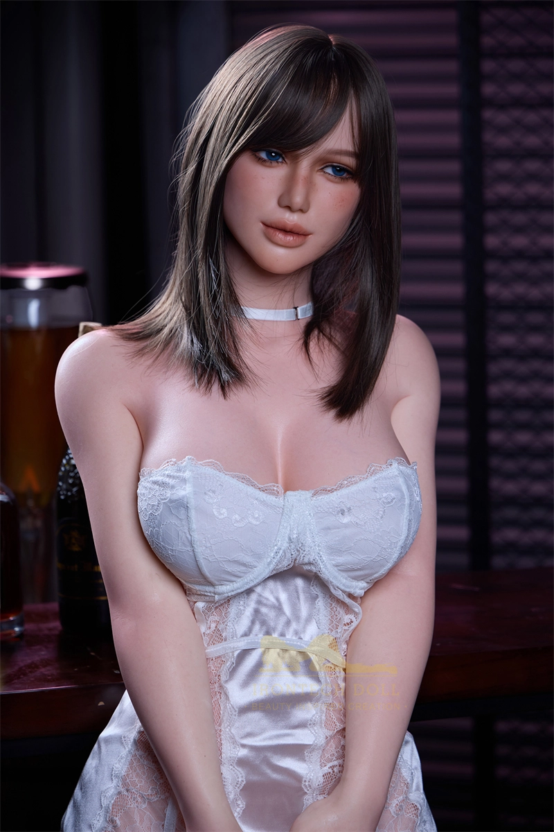 Irontech 164cm (5ft4) All-In-One Seamless Neck Silicone Sex Doll Celine, Head S13, Natrual Skin