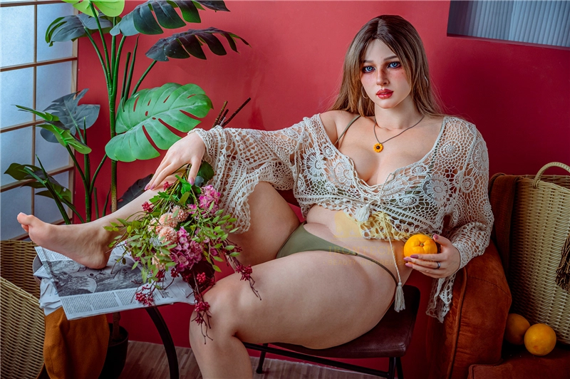 Irontech 162cm (5ft4) Plus Chubby Silicone Sex Doll Celine, Head S13