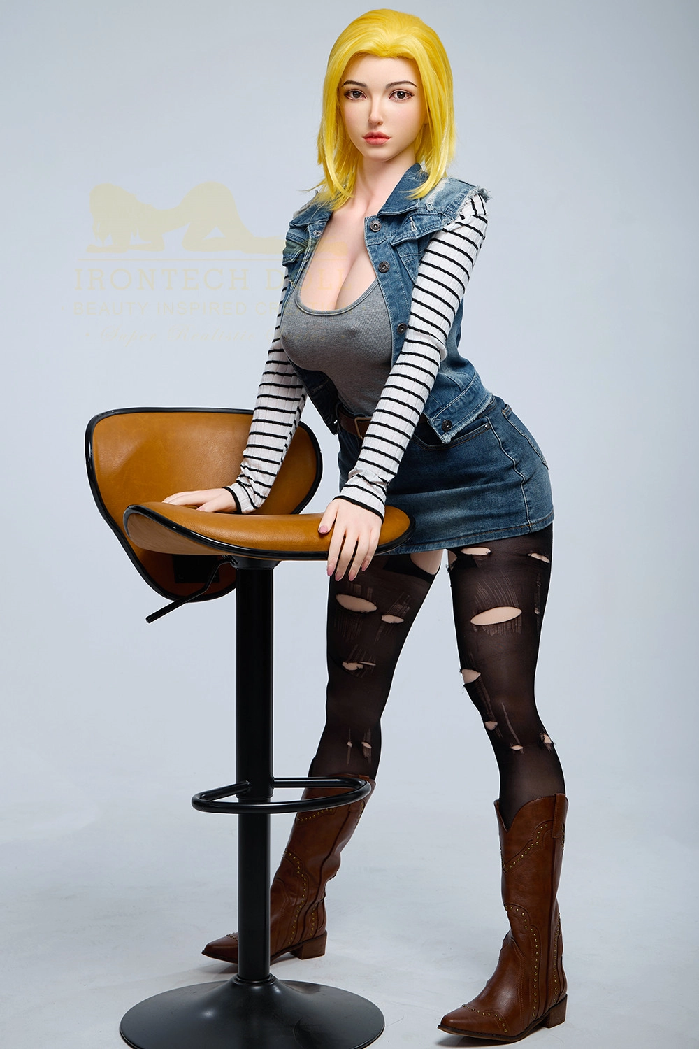 Irontech 159cm (5ft2) Silicone Sex Doll Joline, Head#S41