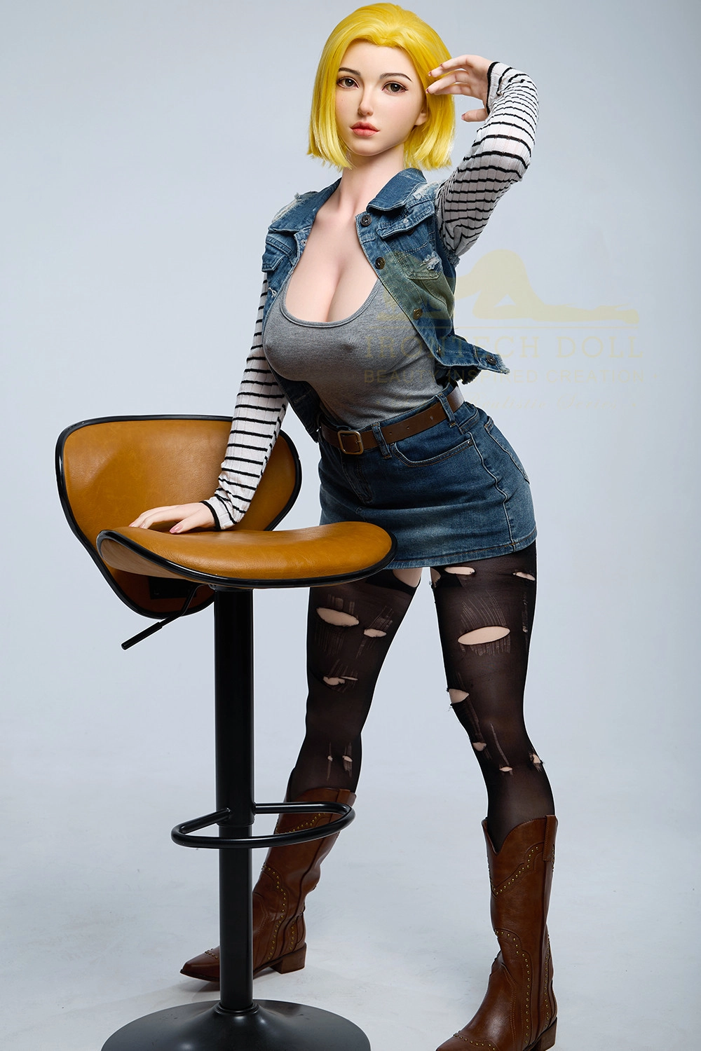 Irontech 159cm (5ft2) Silicone Sex Doll Joline, Head#S41