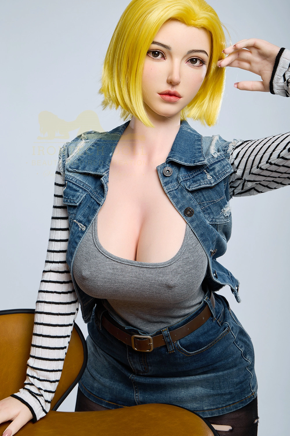Irontech 159cm (5ft2) Silicone Sex Doll Joline, Head#S41