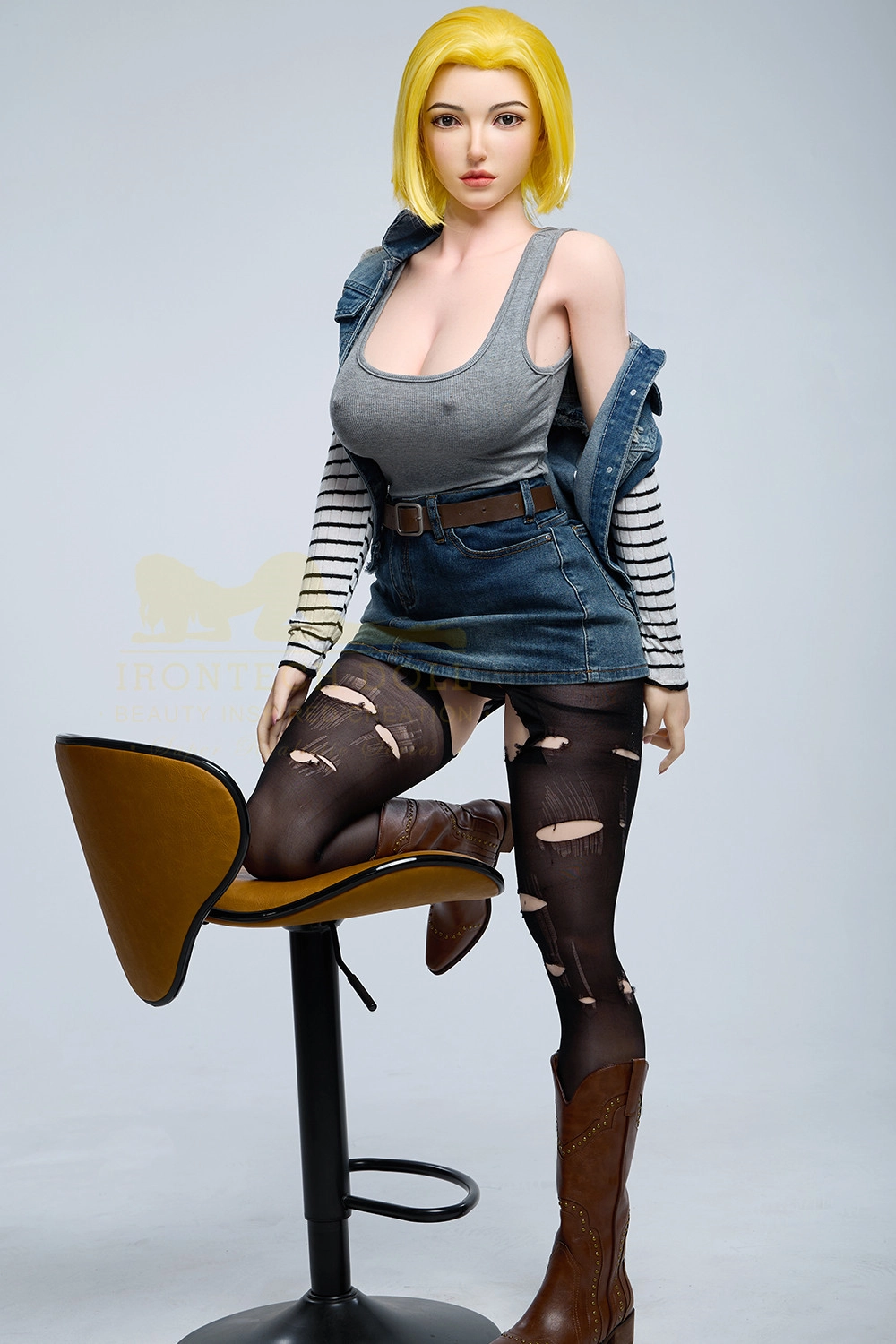 Irontech 159cm (5ft2) Silicone Sex Doll Joline, Head#S41