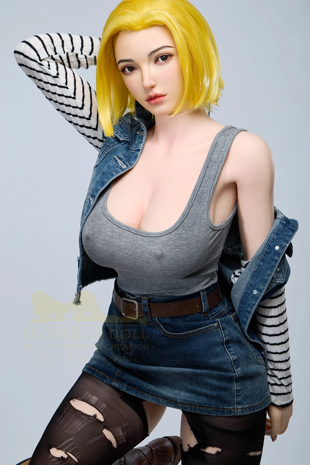Irontech 159cm (5ft2) Silicone Sex Doll Joline, Head#S41
