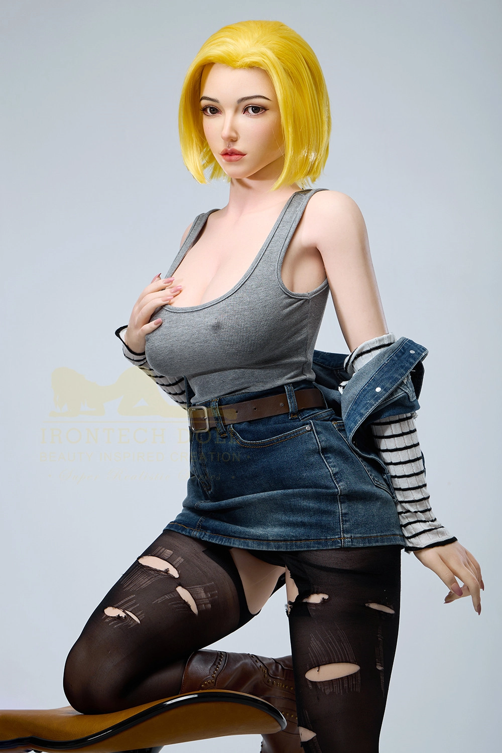 Irontech 159cm (5ft2) Silicone Sex Doll Joline, Head#S41