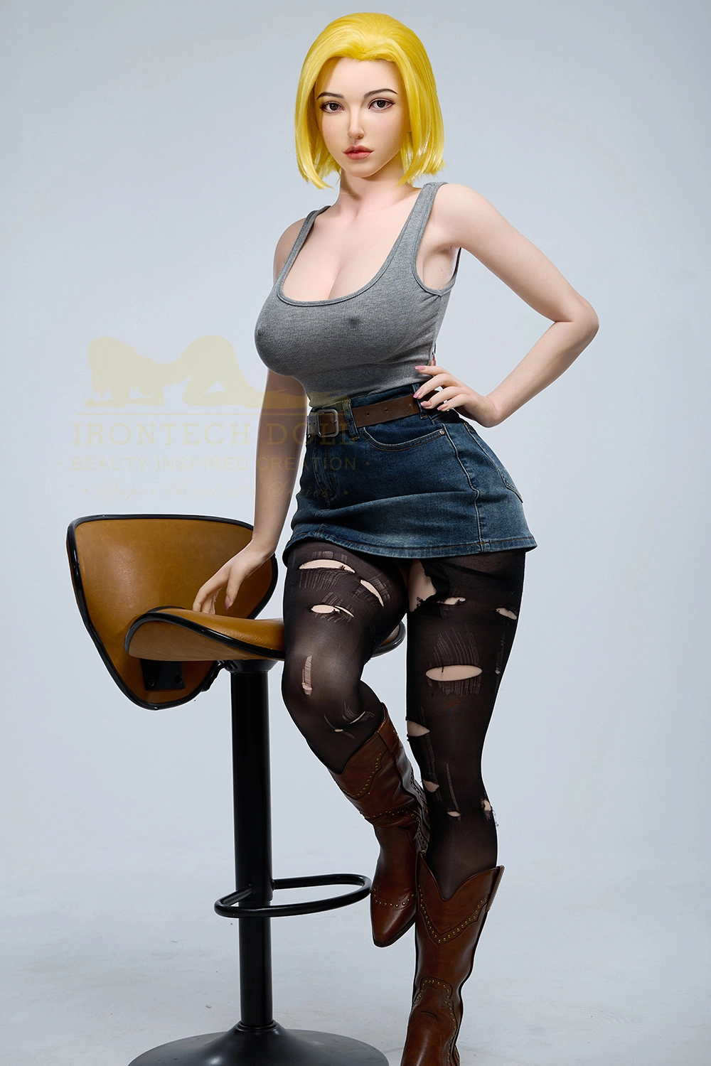 Irontech 159cm (5ft2) Silicone Sex Doll Joline, Head#S41