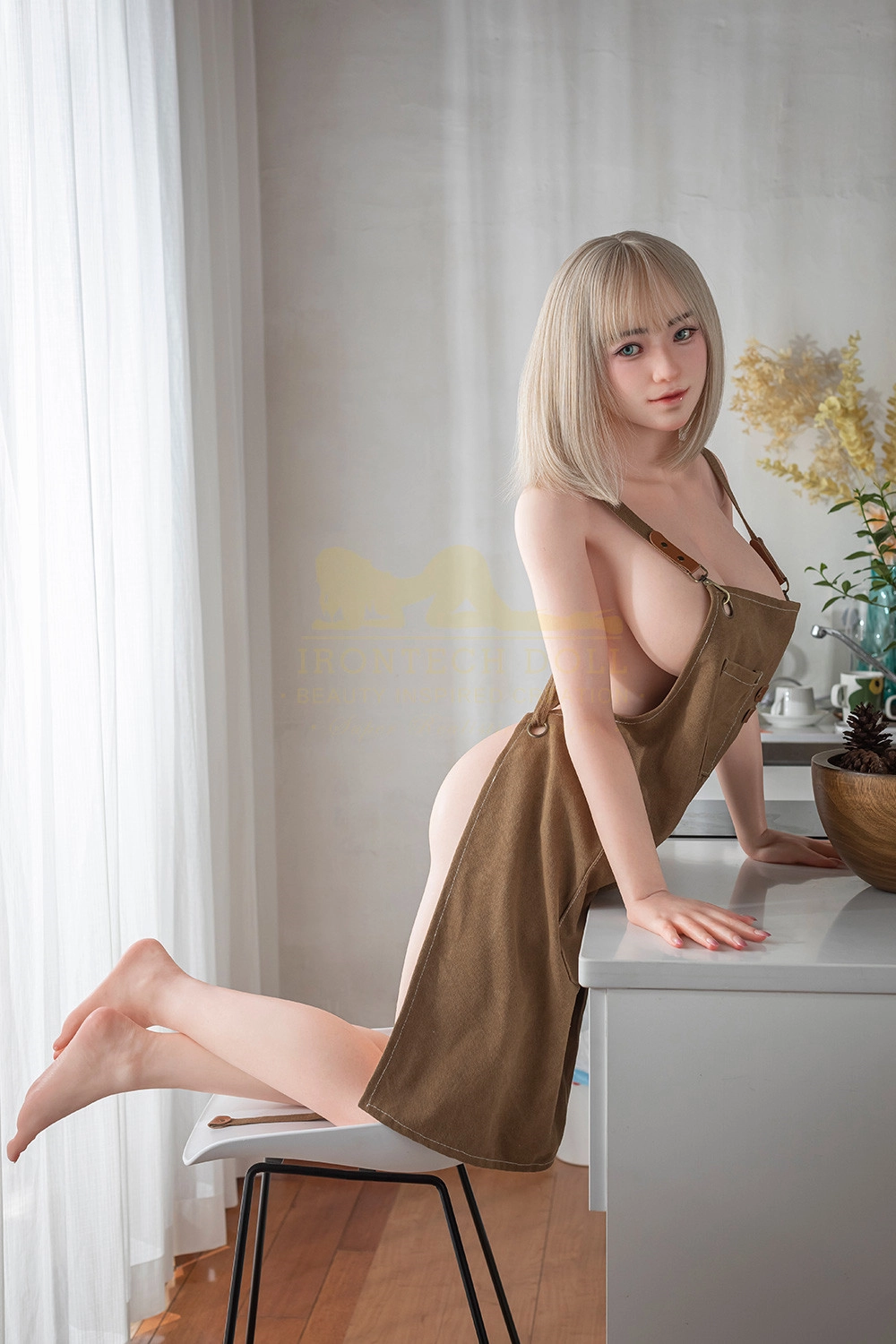 Irontech 159cm (5ft2) Silicone Sex Doll Sylvia, Head S43