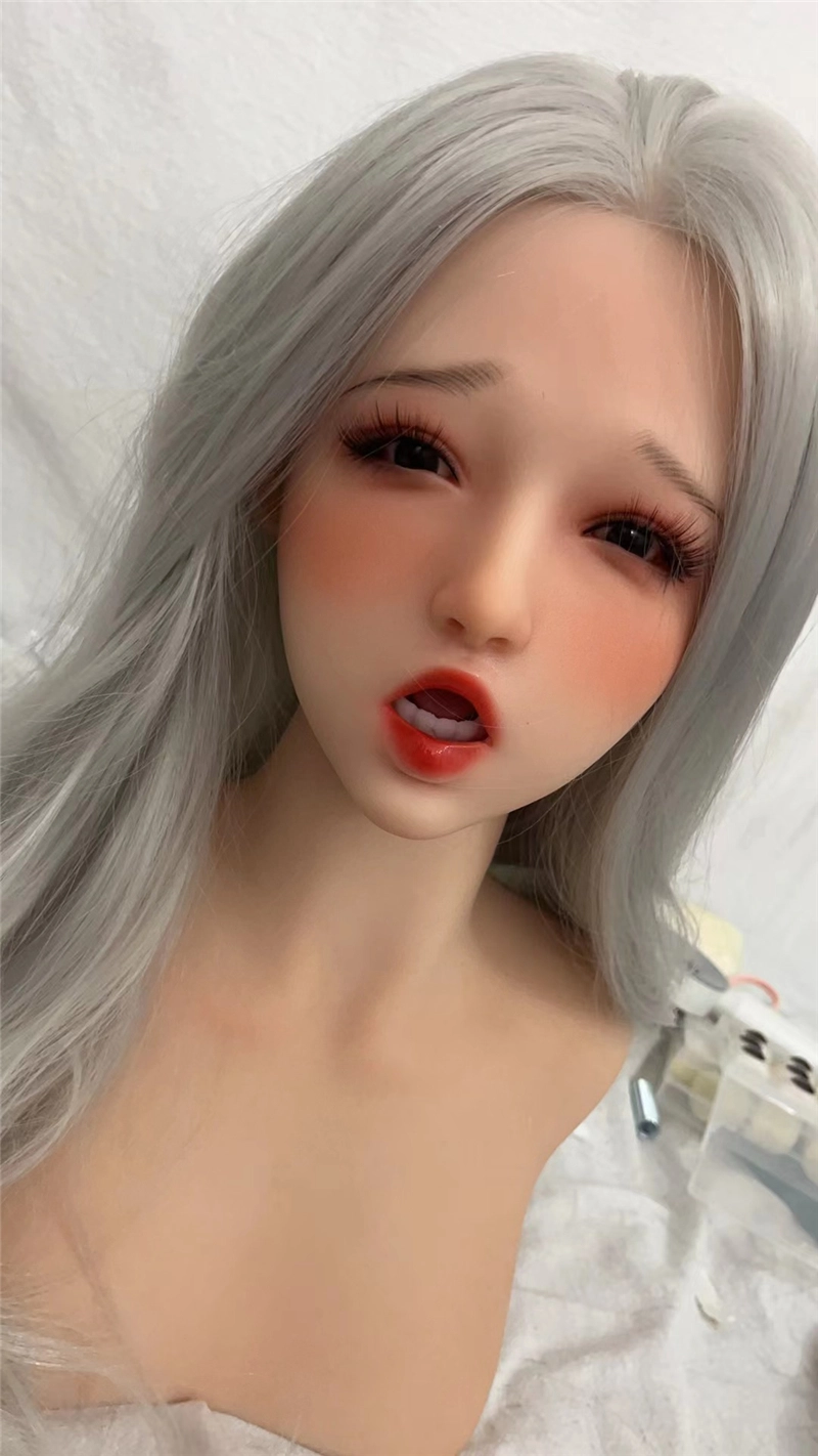 ROS Mouth Real Silicone Sex Doll Head LS02