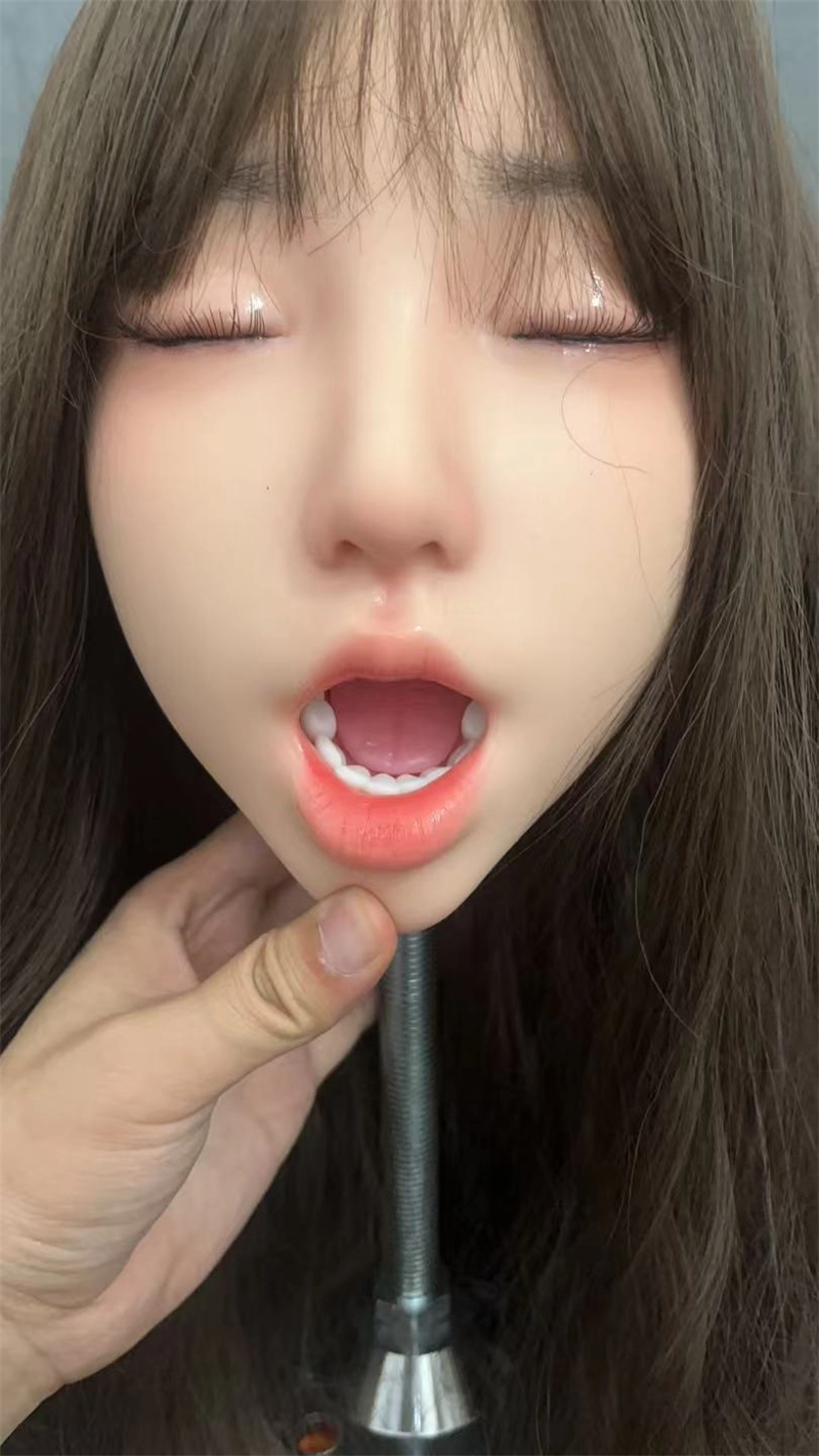ROS Mouth Real Silicone Sex Doll Head LS13