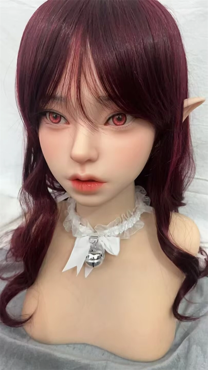 ROS Mouth Real Silicone Sex Doll Head LS54