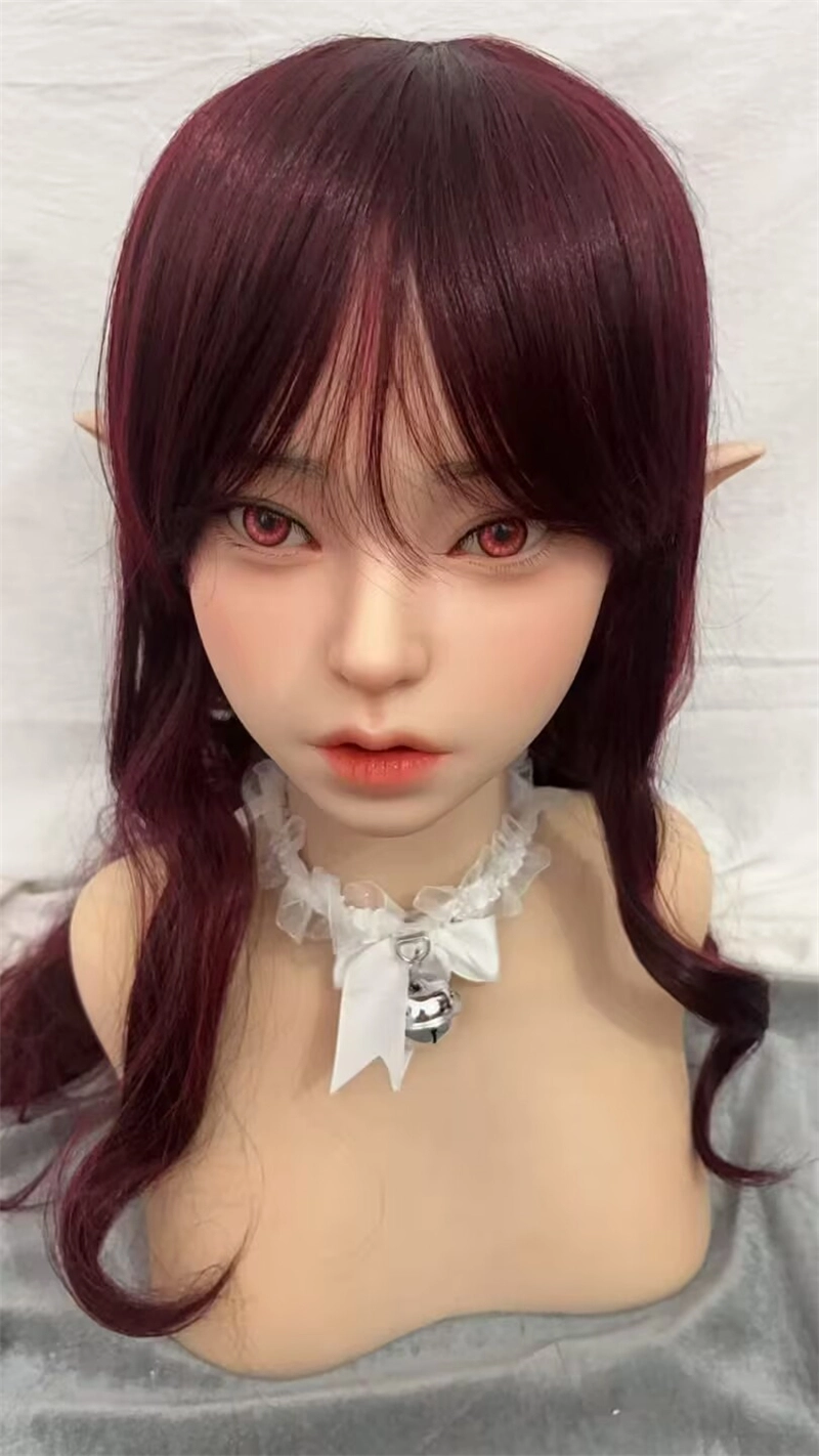 ROS Mouth Real Silicone Sex Doll Head LS54