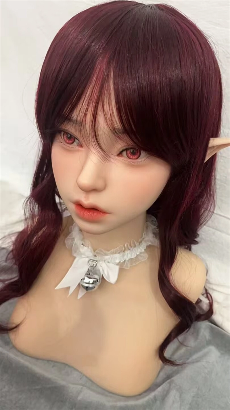 ROS Mouth Real Silicone Sex Doll Head LS54