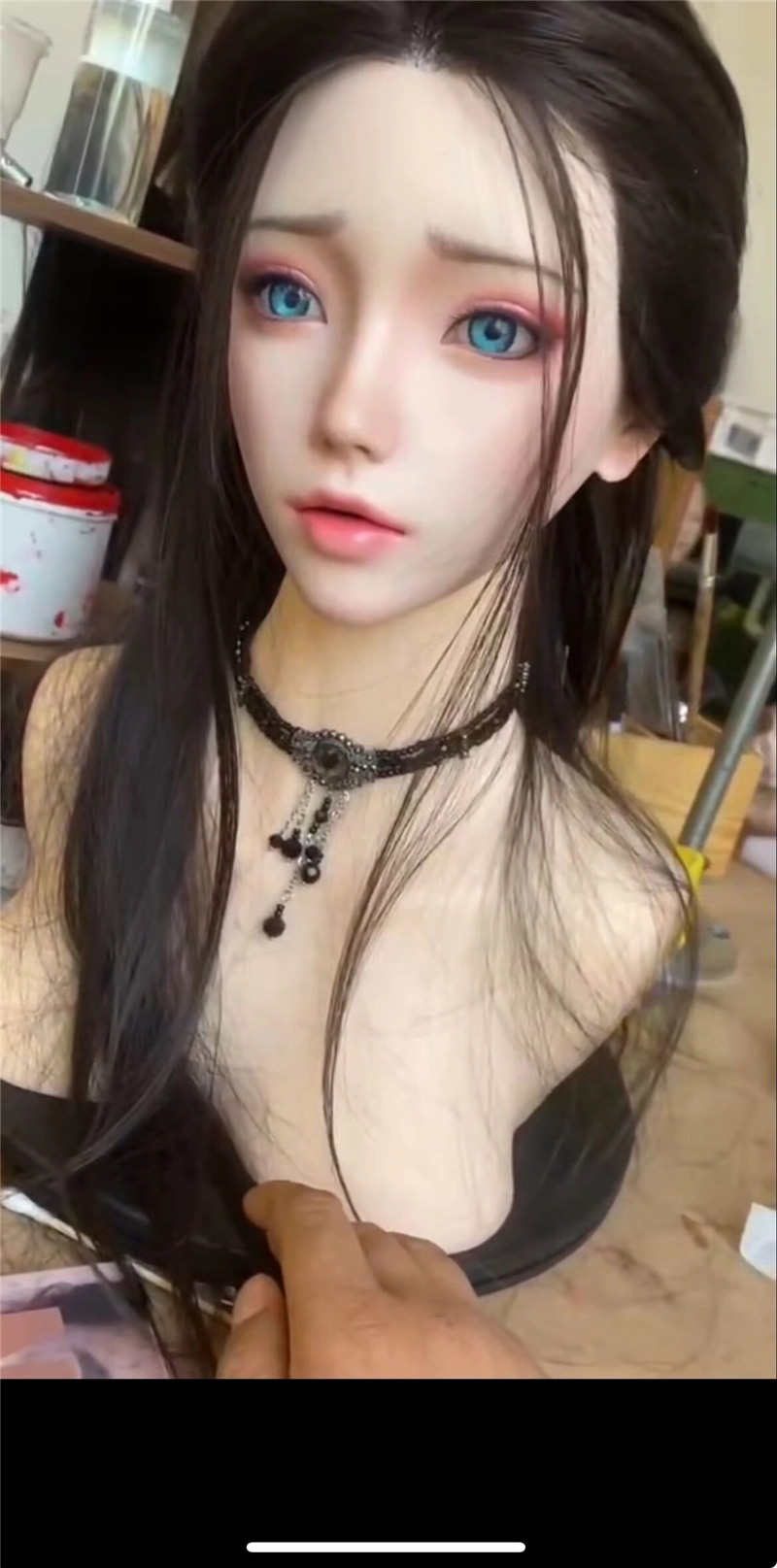 ROS Mouth Real Silicone Sex Doll Head LS53
