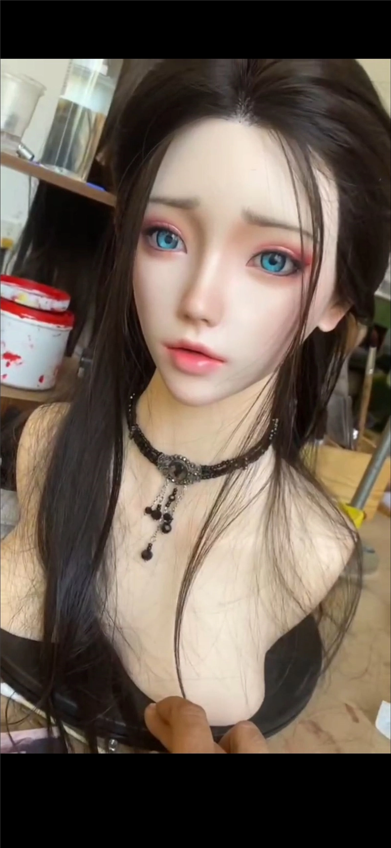ROS Mouth Real Silicone Sex Doll Head LS53