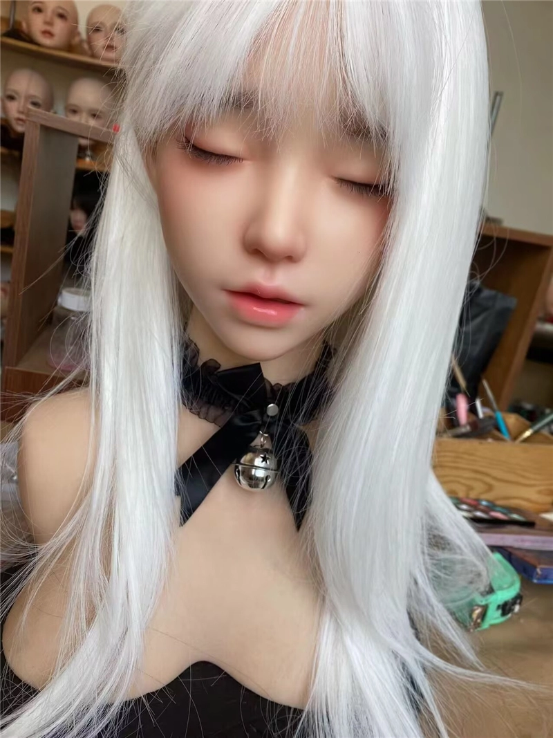 ROS Mouth Real Silicone Sex Doll Head LS55