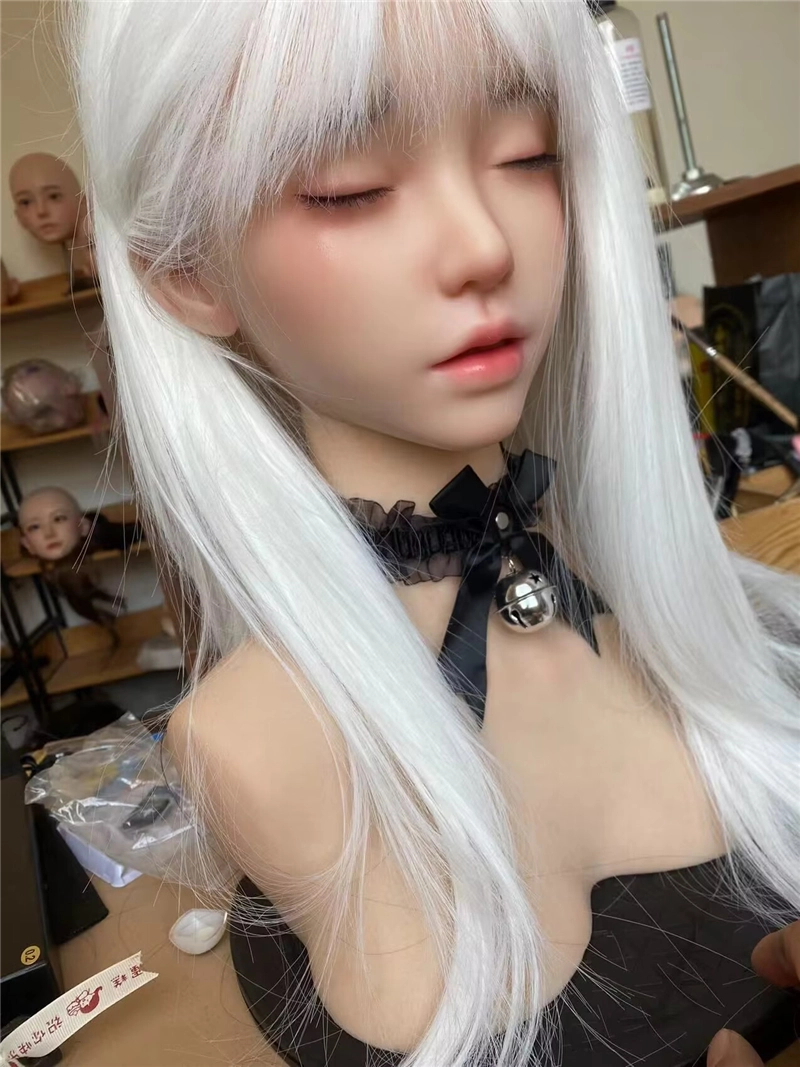 ROS Mouth Real Silicone Sex Doll Head LS55
