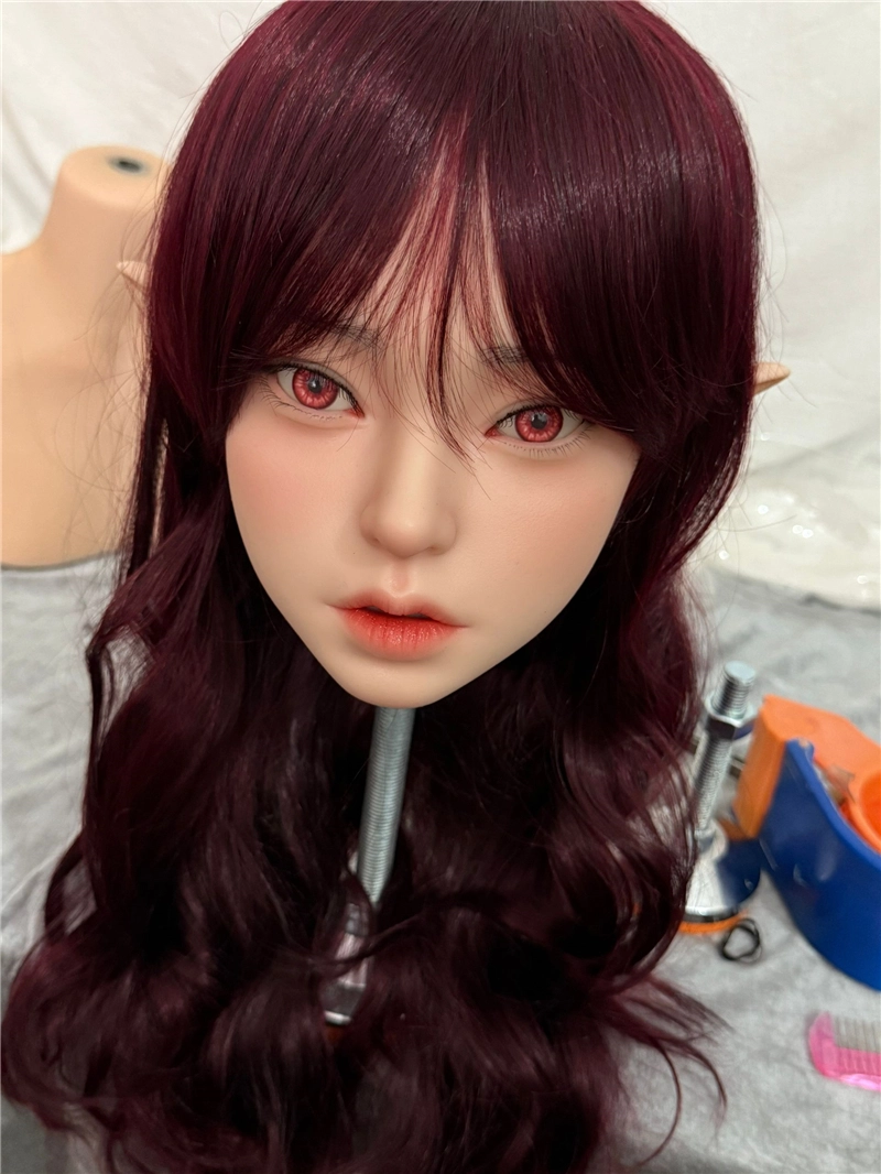 ROS Mouth Real Silicone Sex Doll Head LS73