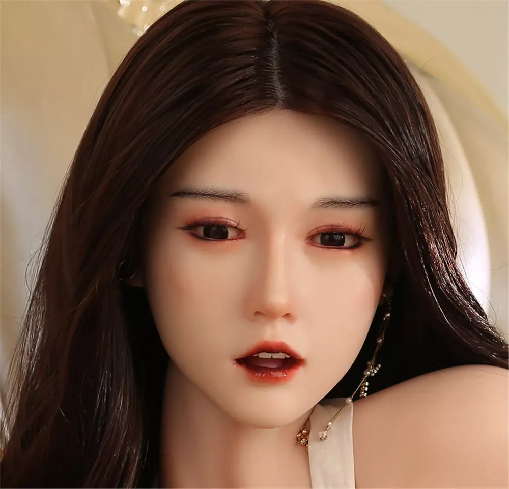 JYDOLL Real Silicone Oral Sex Doll Head