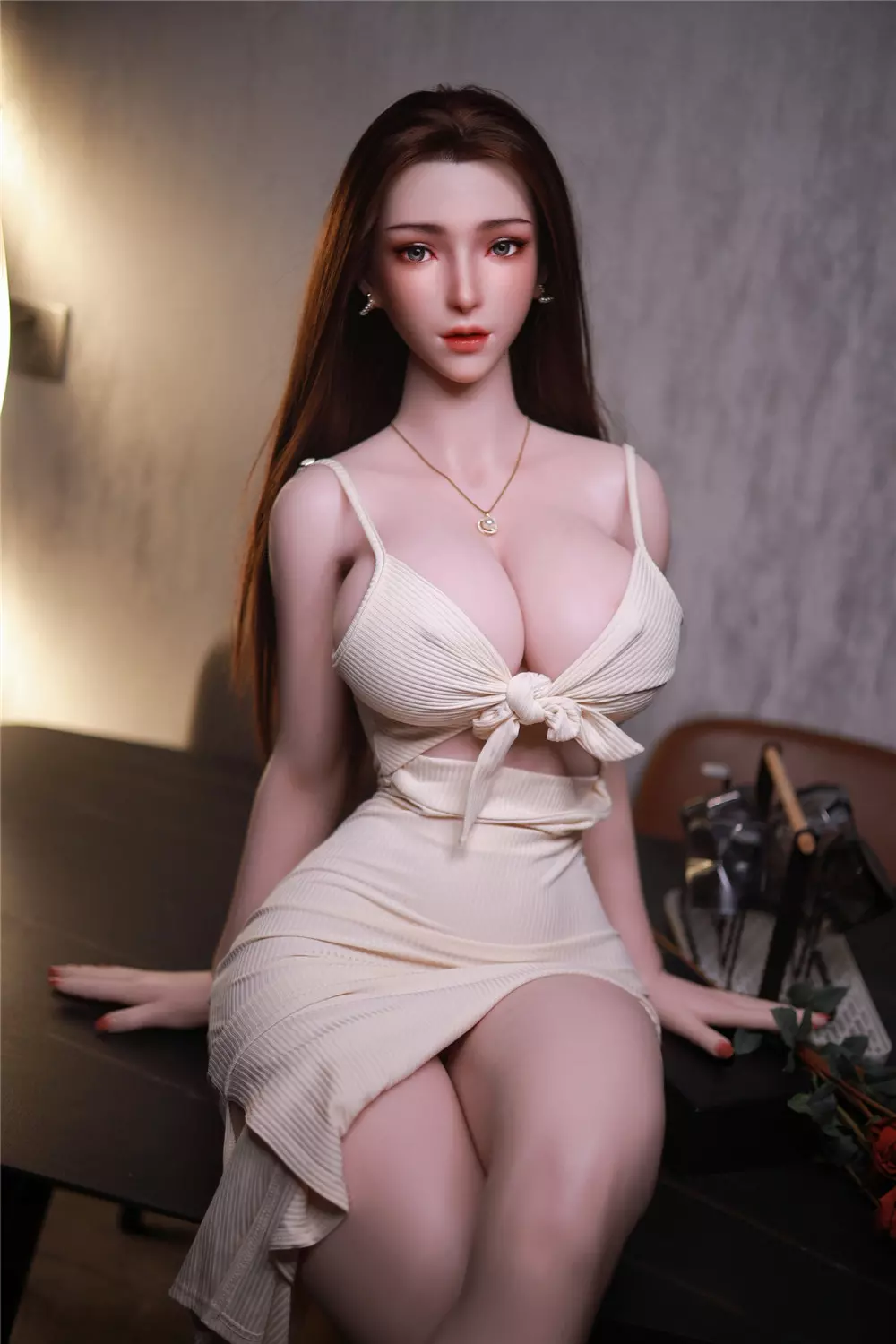 JY 161cm Silicone implanted hair Yanling