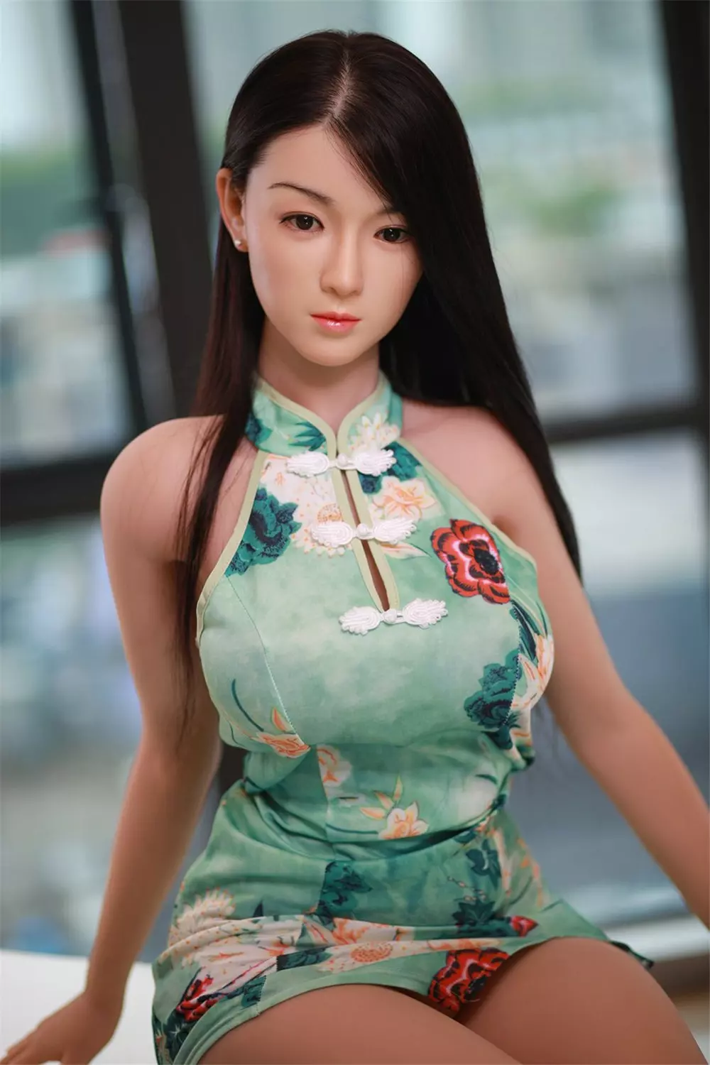 JY 157cm Silicone Head with TPE Body implanted hair XiaoRou