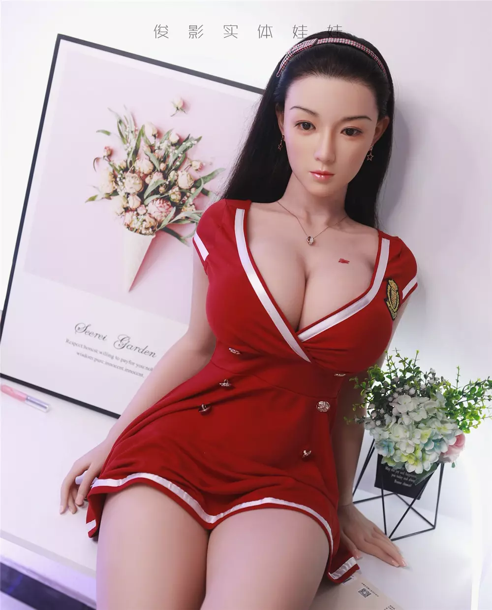 JY 164cm Silicone Head with TPE Body implanted hair Ron