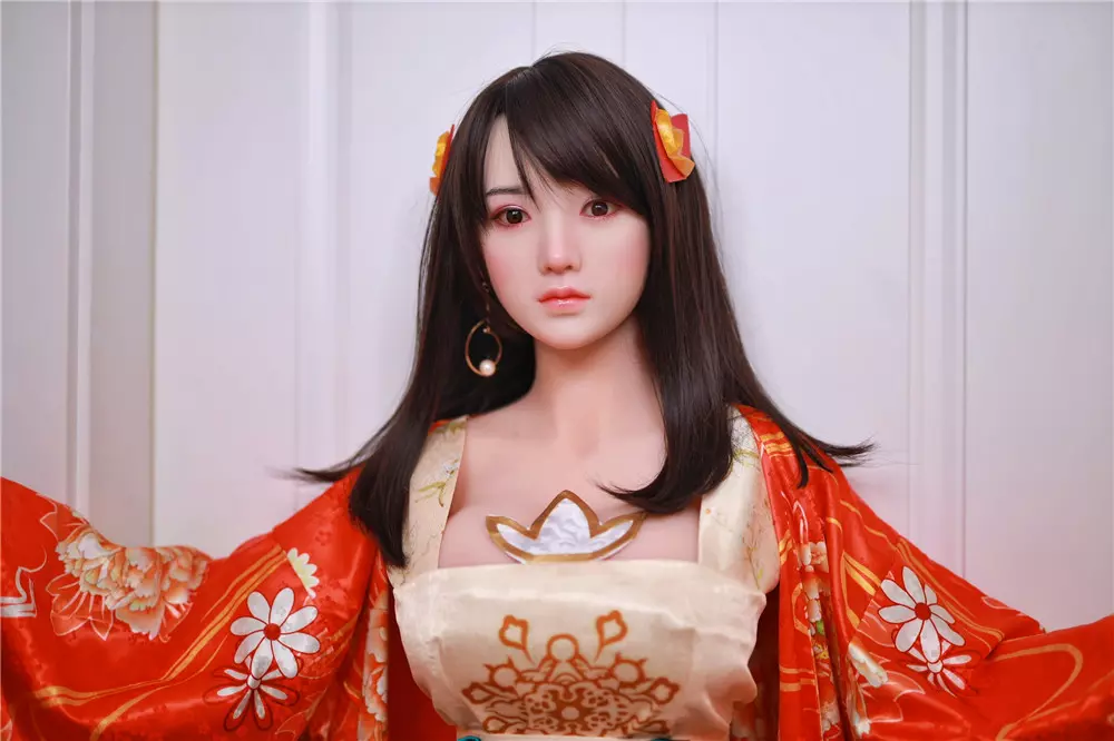 JY 161cm Silicone Head with TPE Body implanted hair Jing