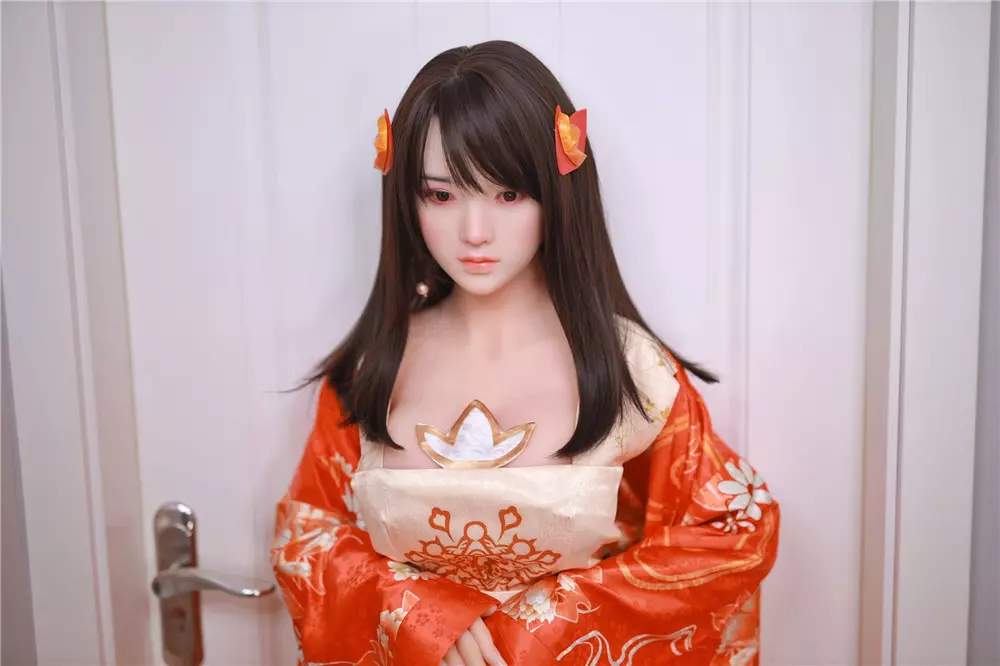 JY 161cm Silicone Head with TPE Body implanted hair Jing