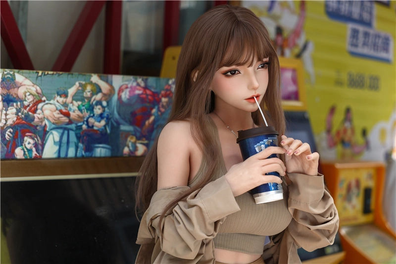 JYDOLL 160cm ROS Mouth Real Silicone Sex Doll Head#Qian Xia