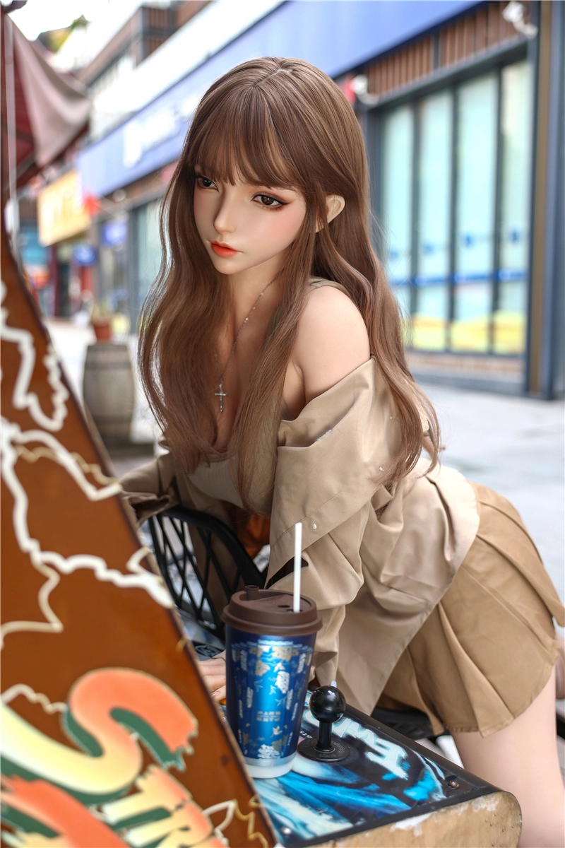 JYDOLL 160cm ROS Mouth Real Silicone Sex Doll Head#Qian Xia