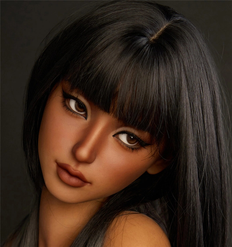 Irontech Oral Silicone sex doll Head#S14 Tan skin