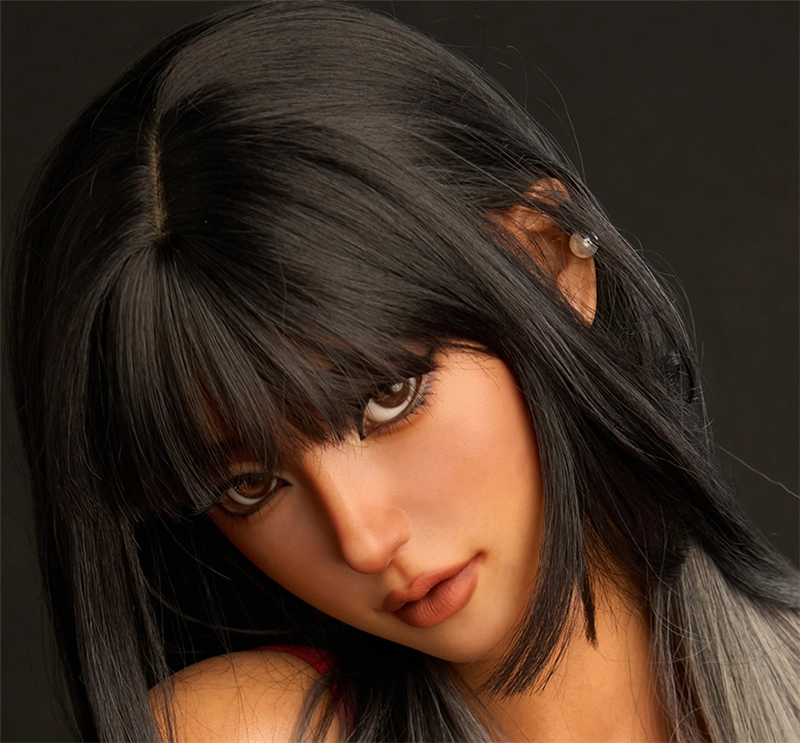 Irontech Oral Silicone sex doll Head#S14 Tan skin