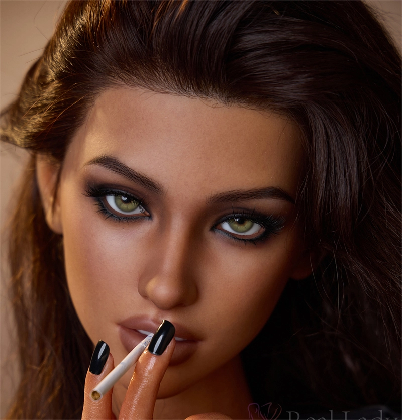 Irontech ROS Mouth Silicone sex doll Head#R8 Dark Tan Skin