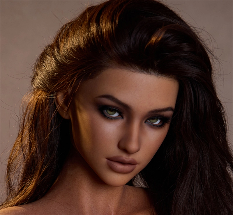 Irontech ROS Mouth Silicone sex doll Head#R8 Dark Tan Skin