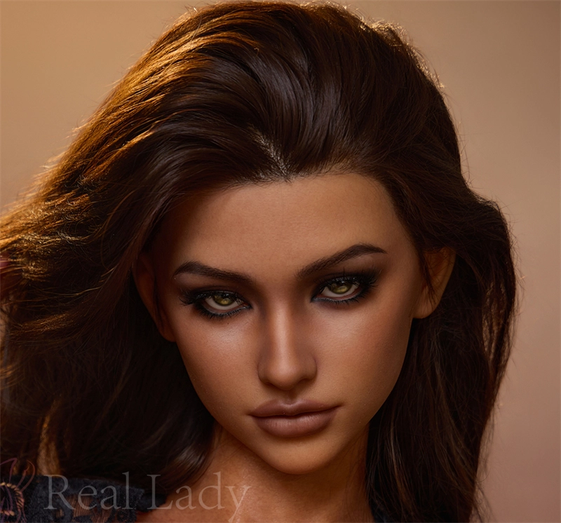 Irontech ROS Mouth Silicone sex doll Head#R8 Dark Tan Skin