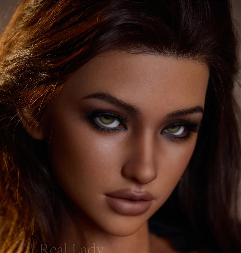 Irontech ROS Mouth Silicone sex doll Head#R8 Dark Tan Skin