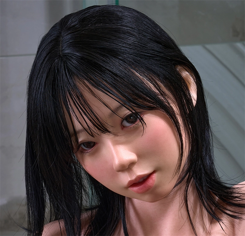 Irontech Silicone sex doll Head#A6 ROS Max Mouth Silk Grow Skin