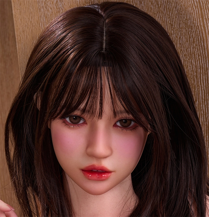 Irontech Silicone sex doll Head#T4 ROS Max Mouth Silk Grow Skin