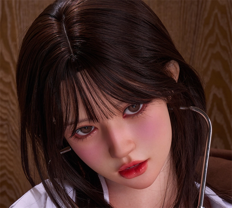 Irontech Silicone sex doll Head#T4 ROS Max Mouth Silk Grow Skin