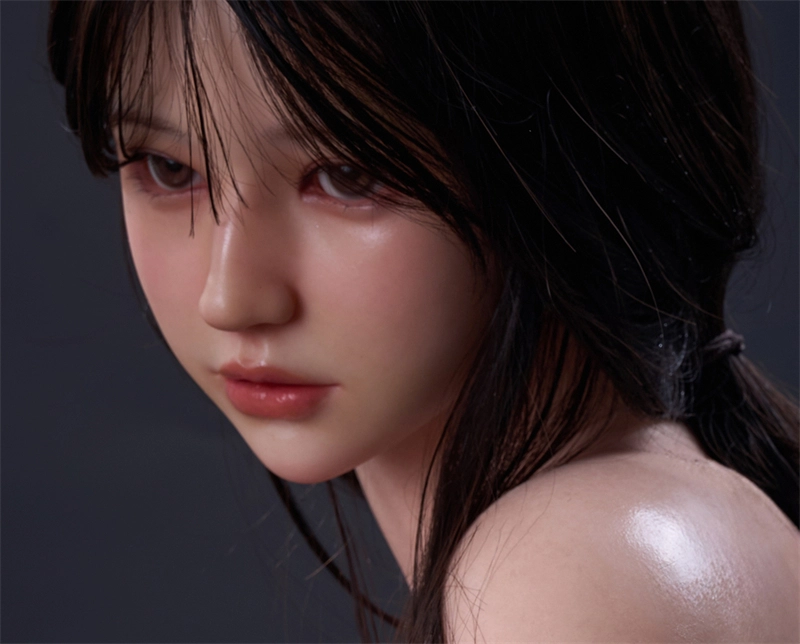 Irontech Silicone sex doll Head#T4 ROS Max Mouth Silk Grow Skin