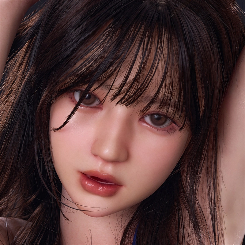 Irontech Silicone sex doll Head#T4 ROS Max Mouth Silk Grow Skin